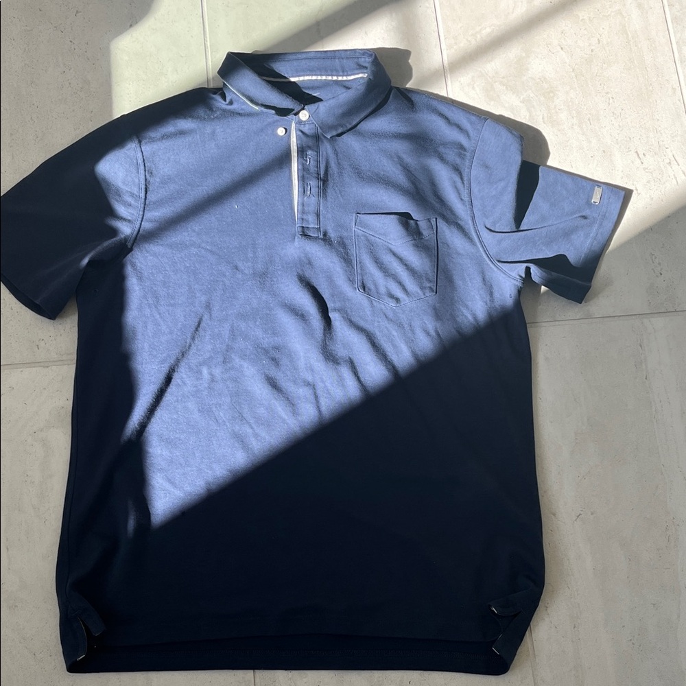 Stylish Men's Polo Shirt in Deep Blue